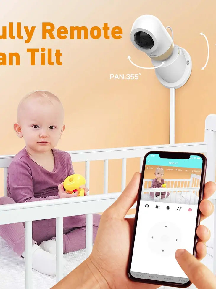 Ebemate 2.5K UHD Wireless Indoor Smart Baby Monitor - U2