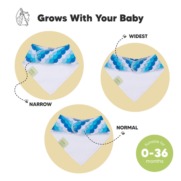 8-pack Baby Bandana Bibs For Boys and Girls