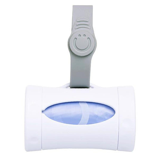 White On-The-Go Bag Dispenser