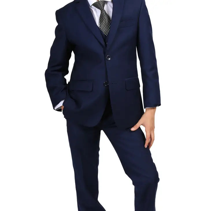 Ferrecci Boys Jax Jr 5pc Suit Set Navy