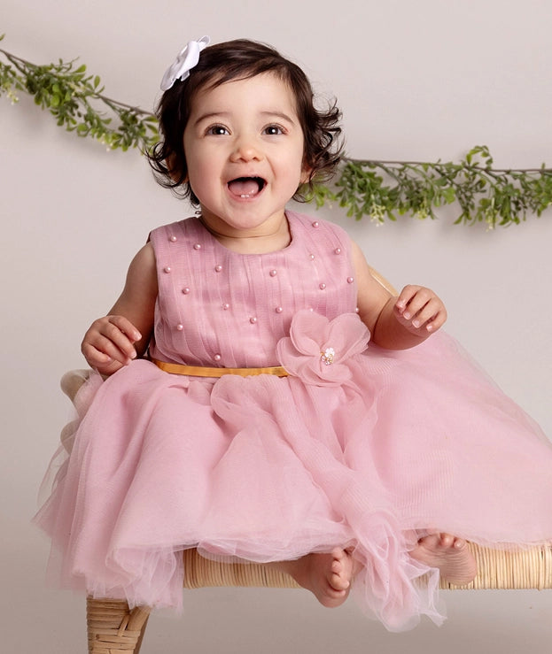 Baby Girls Tulle Pink Dress