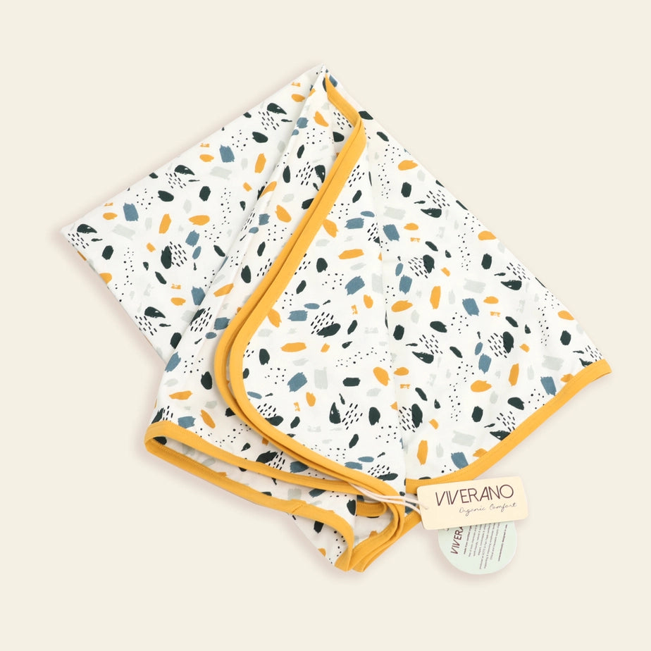 Bloom Reversible Baby Blanket (Organic Cotton)