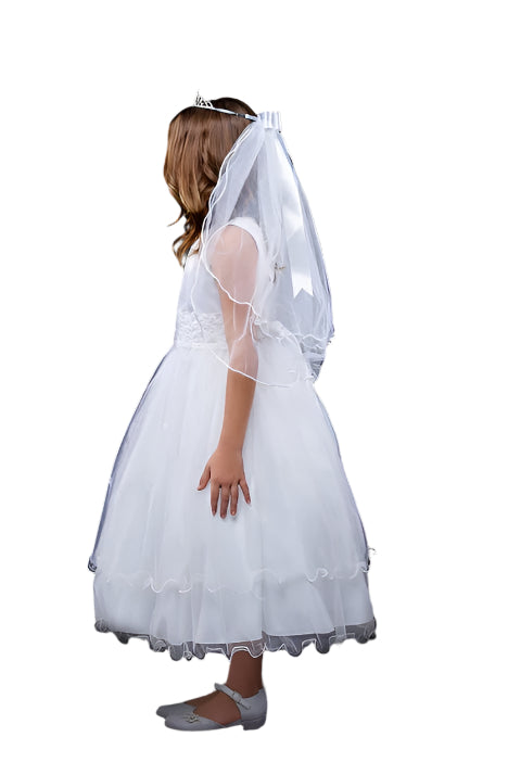 Lace Trim Tulle Dress