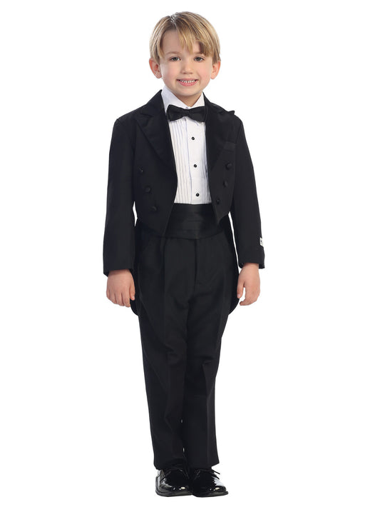 Peak Collar Tailed Tuxedo Set