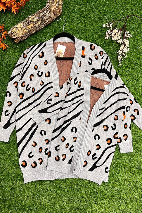 Mommy & Me Animal Spotted Cardigan