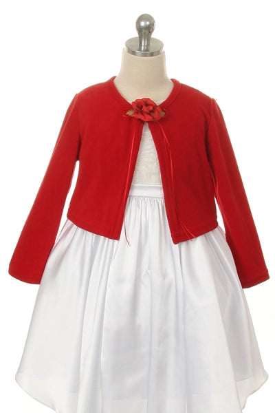 Plain cardigan sweater with long sleeves