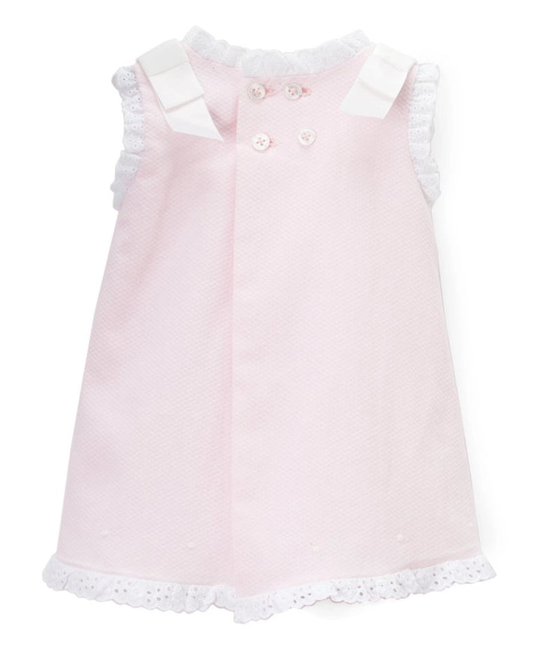 Baby Girls' Pique Dress for Casual and  Dress Pink