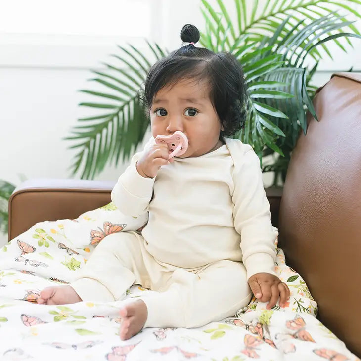 Natural 2pk Rubber Pacifier - Pink - 0-3 Months