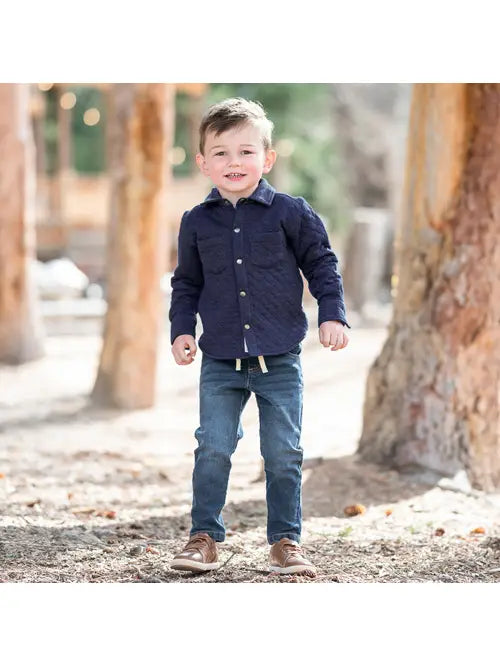 Medium Wash Pull-on Jeans