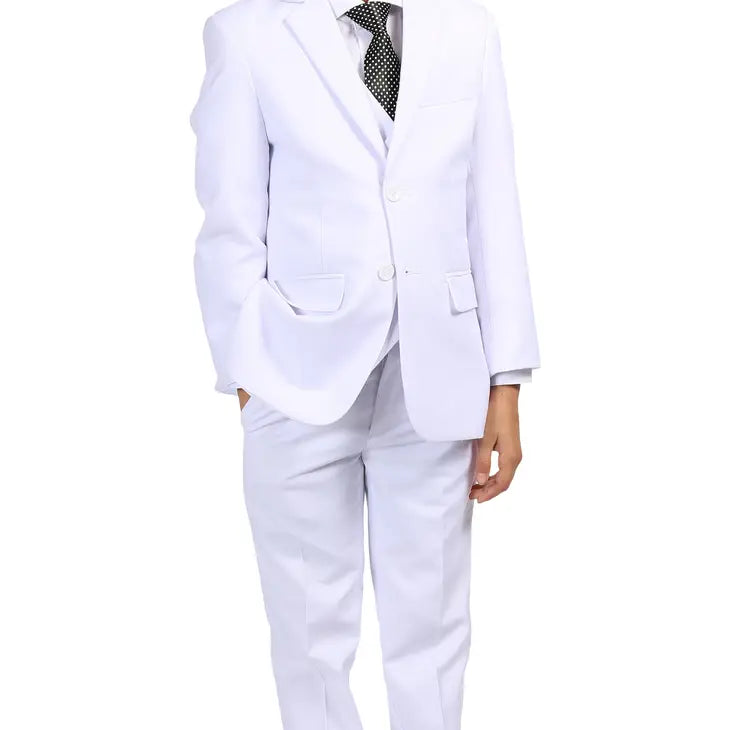 Ferrecci Boys Jax Jr 5pc Suit Set White