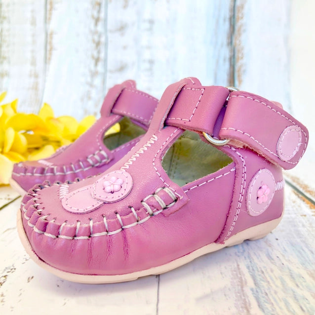 First Step - Moccasin Charlotte Pink