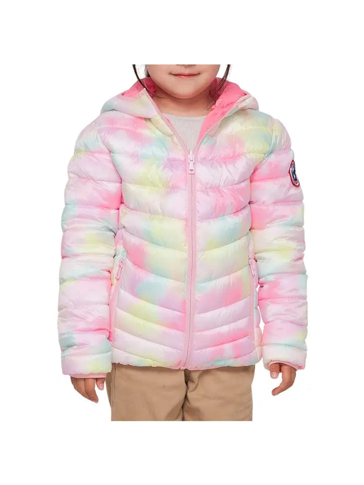 Girls' Reversible Lightweight Puffer Jacket