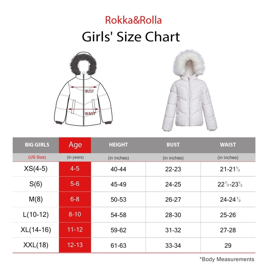 Girls' Heavyweight Puffer Jacket Bubble