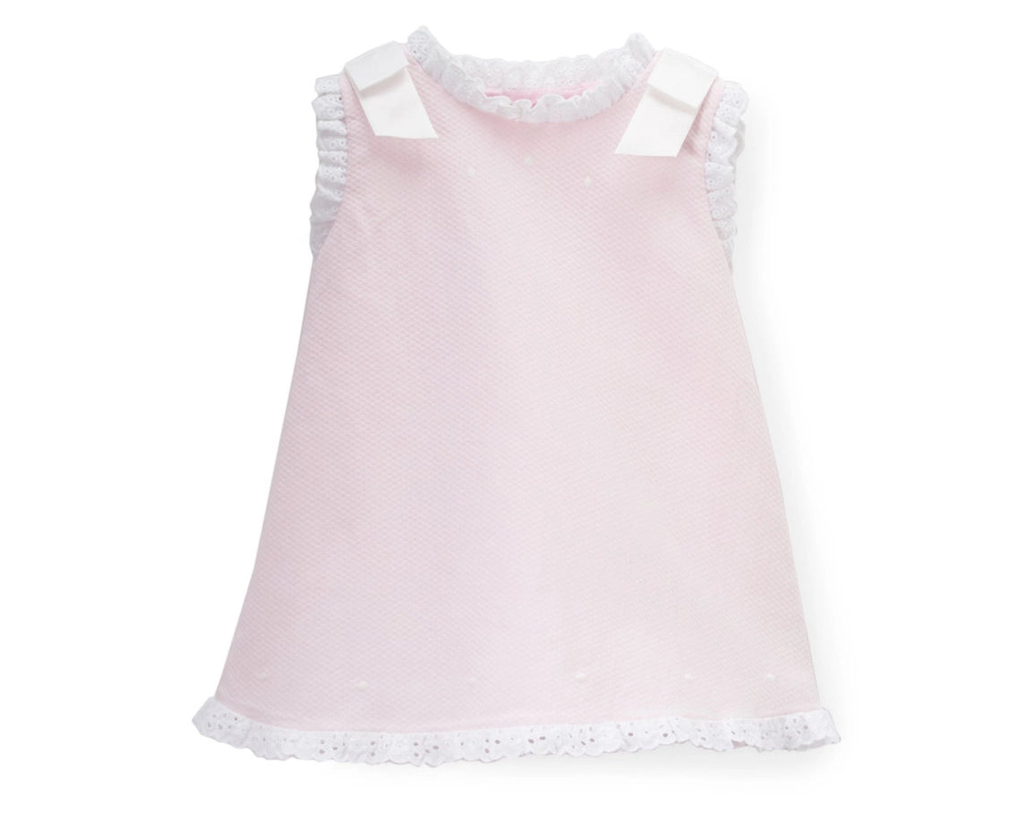 Baby Girls' Pique Dress for Casual and  Dress Pink