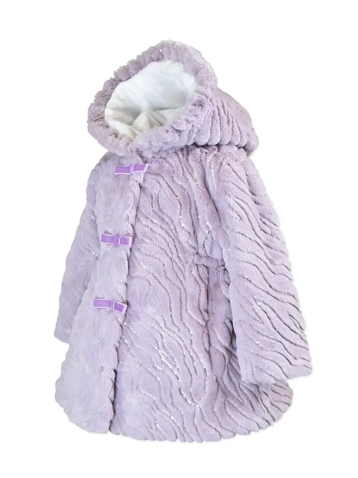Ruffle Hood Coat
