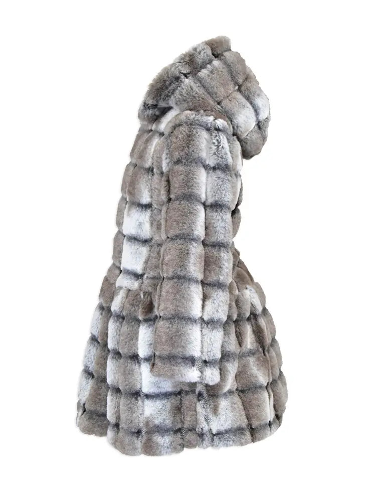 Hooded Zip Front Coat