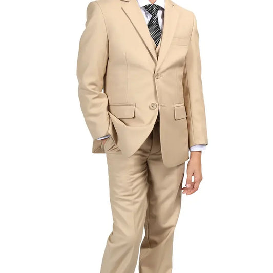 Ferrecci Boys Jax Jr 5pc Suit Set Tan