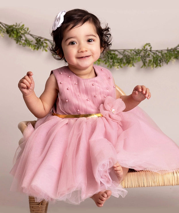 Baby Girls Tulle Pink Dress