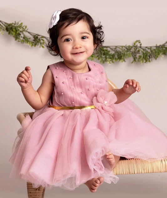 Baby Girls Tulle Pink Dress