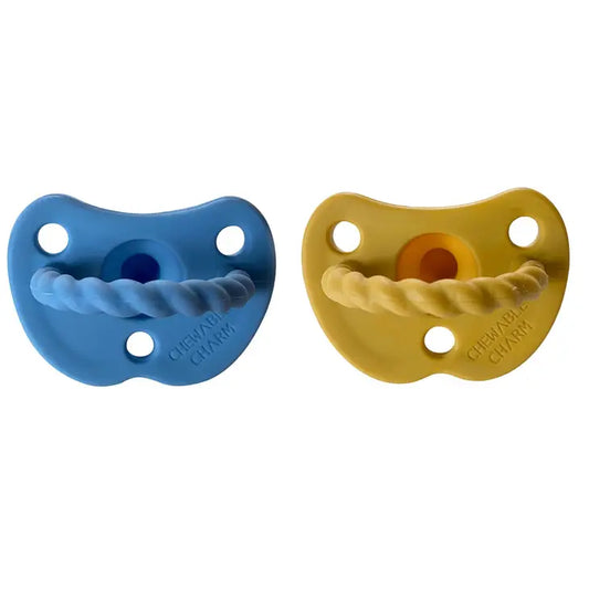 2 Pack Pacifier + Twirl | River + Golden Sun