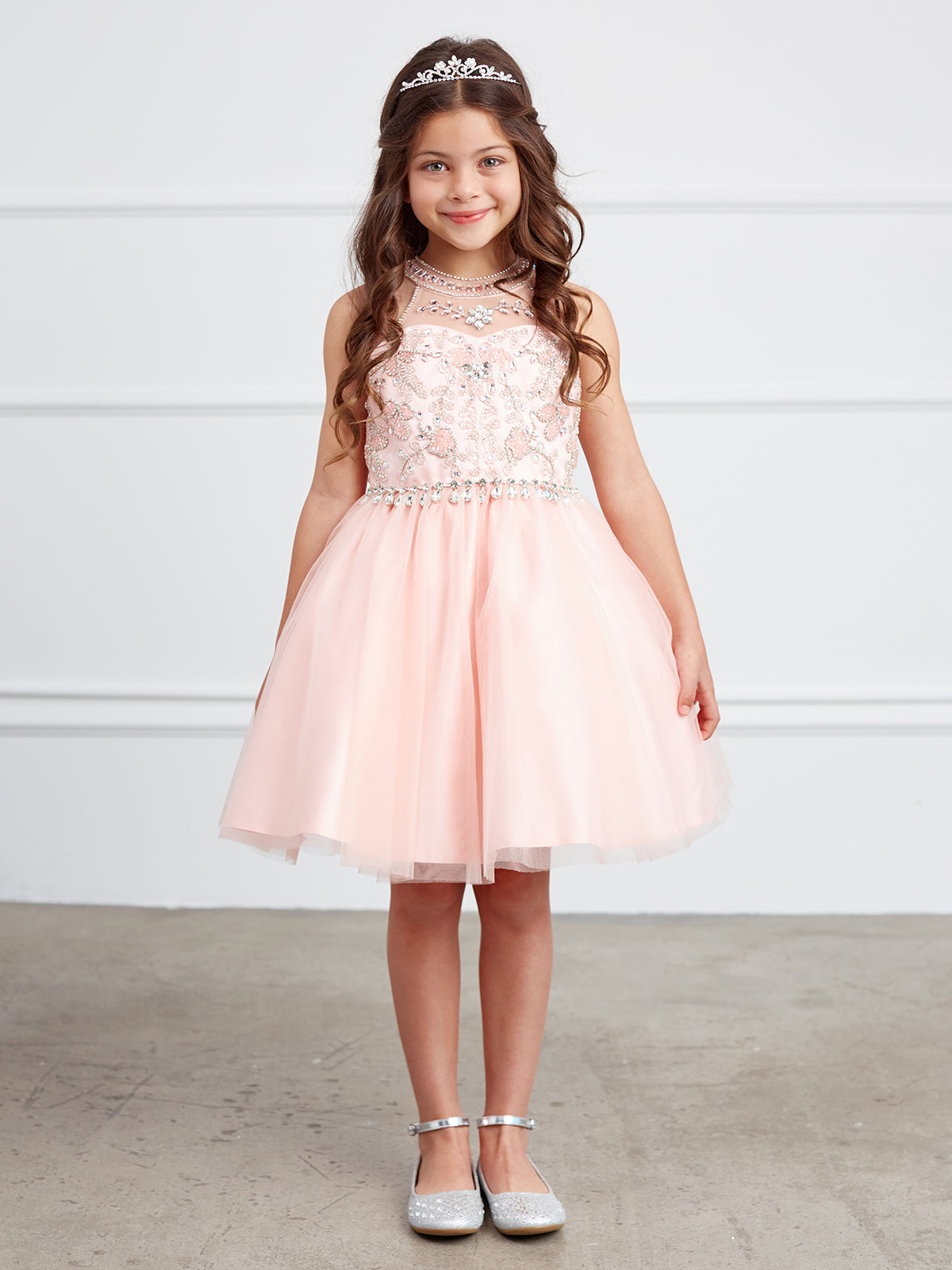 Short Choker Style Pageant Dress