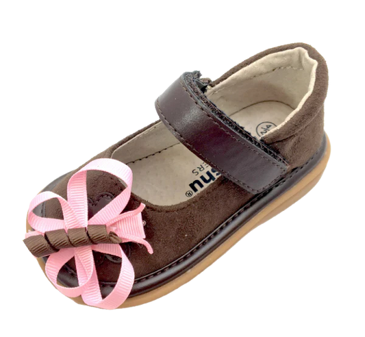 Harlow Ultrasuede Mary Jane | Toddler Squeaky Shoes