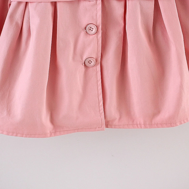 1pc Baby Girl Floral Cotton Tops Coat Jacket