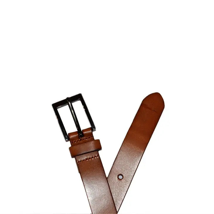 Brendan - Brown Genuine Leather Boys Formal Belt