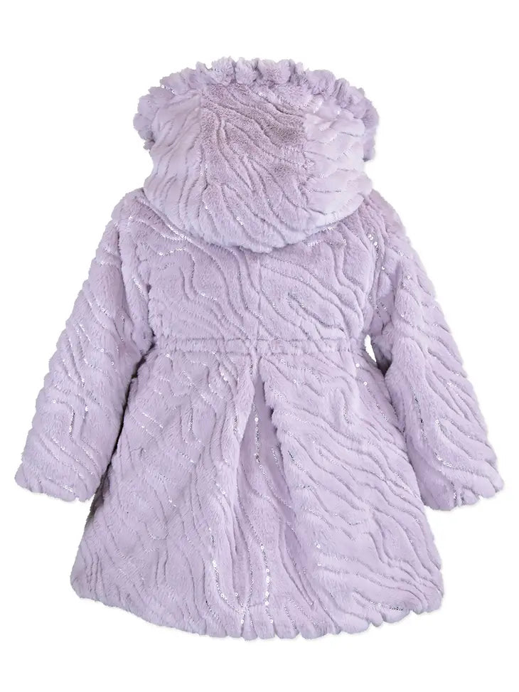 Ruffle Hood Coat