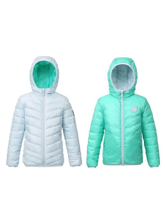 Girls' Reversible Lightweight Puffer Jacket