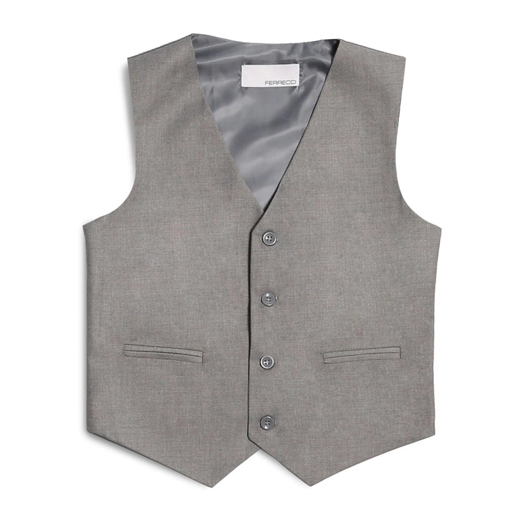Ferrecci Boys Jax Jr 5pc Suit Set Light Grey
