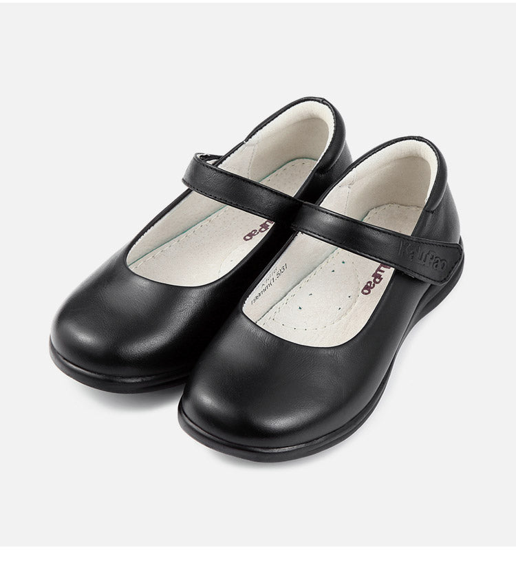 KALUPAO Girl's Mary Jane School Uniform Shoes Kids Leather