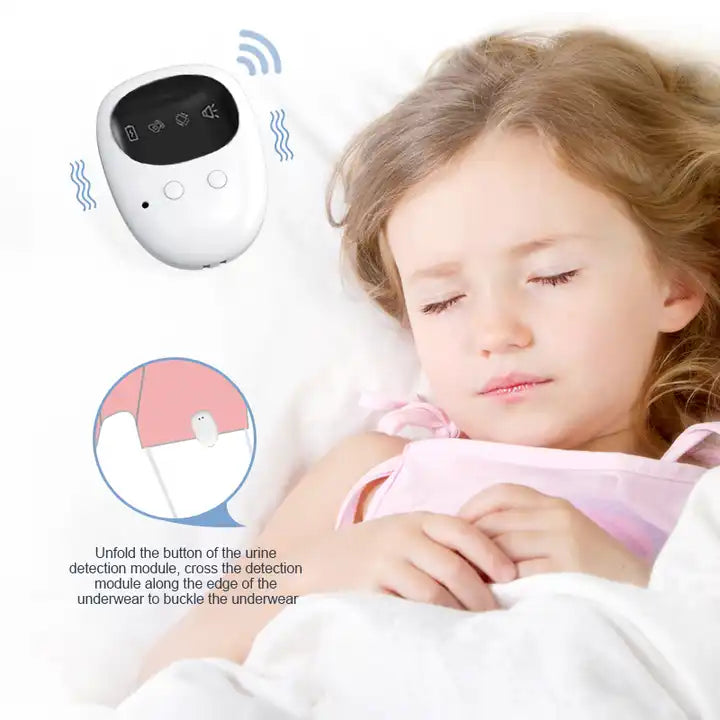 Baby wetting alarm Deep sleep vibration sound wireless bed wetting alarm magnetic sensor