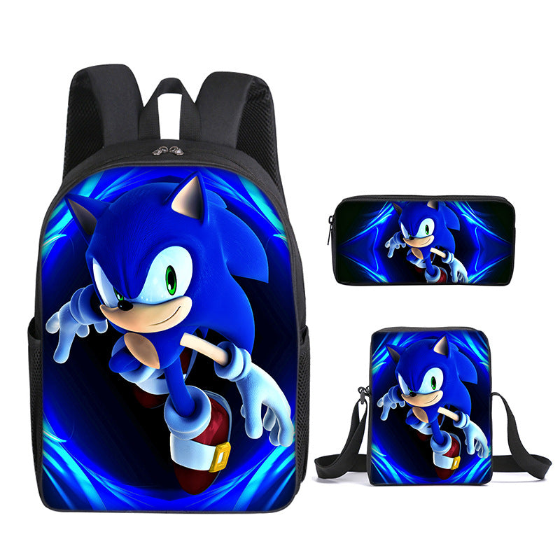 Hot Sell 3pcs Set Primary Student Girls and Boys Backpack School Bag Waterproof Customized Logo Kids Backpack Polyester Unisex