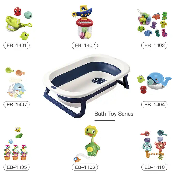 New design bathroom folding plastic portable baby tub
