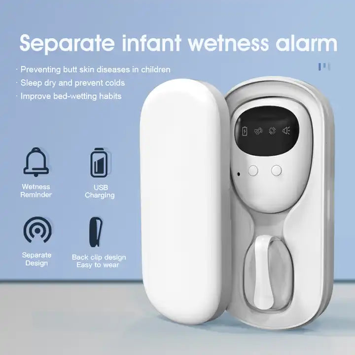 Baby wetting alarm Deep sleep vibration sound wireless bed wetting alarm magnetic sensor