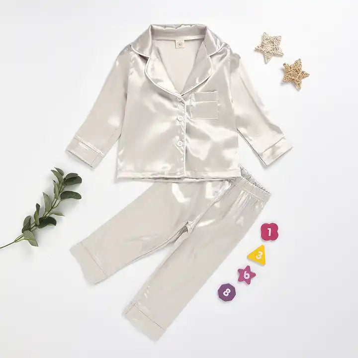 Pajamas Children Sleepwear Long Sleeved Kids Tracksuit for Spring and Autumn unisex