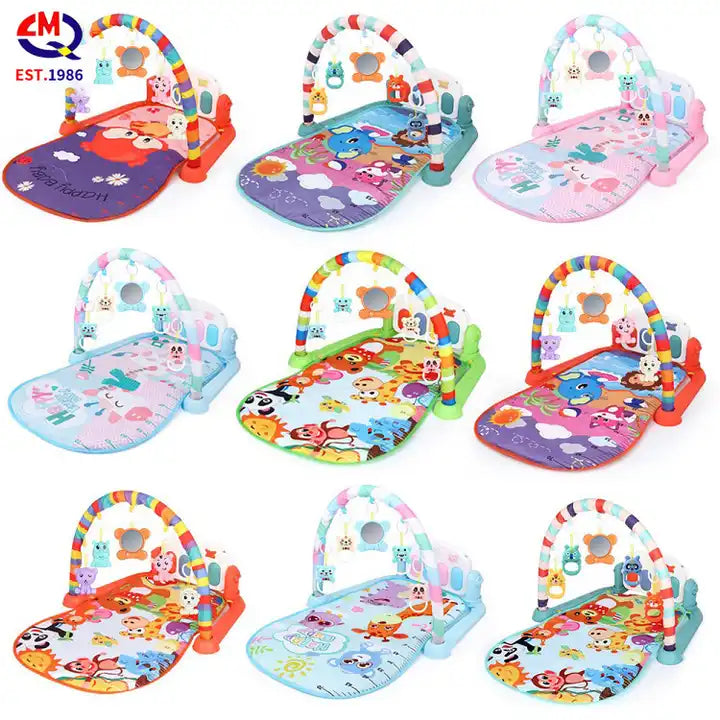 Eco-friendly Safety Baby Educational Educational Toys Baby Fitness Musical Piano Mat Play Gym Mat for Babies