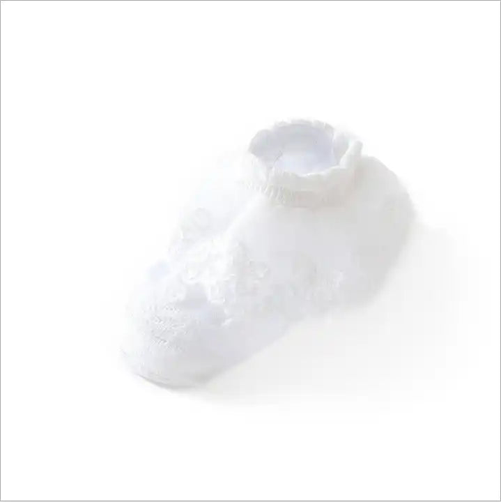 Spring Summer Solid Color Kids Socks Cute Baby Girls Socks