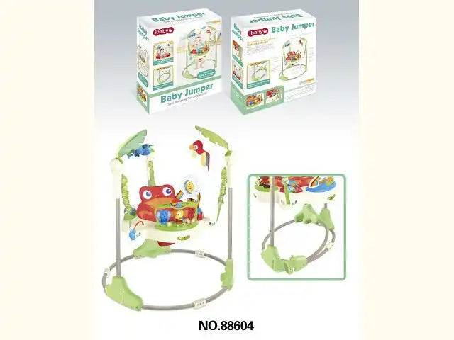 Children Walker Portable Baby Swing Chair Can Be Rotated Plastic Baby Bouncer Chair Electric Musical Baby Fitness Jump Chair