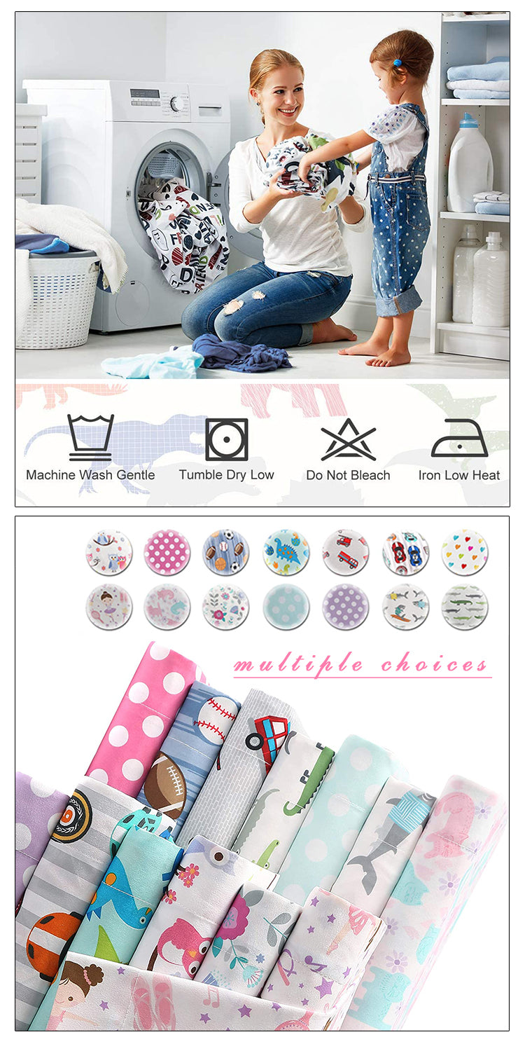 Nursery School 100% Cotton Cute Bedding Set Baby Bedsheet, 3 Piece Suit Cartoon Bedding Sets For Winter
