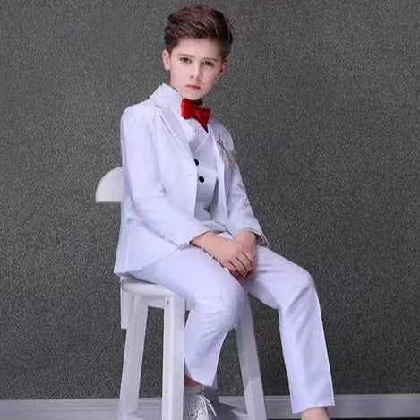 Finalz - Little boys piano stage performance clothes big event cool children's suit handsome party out fit set