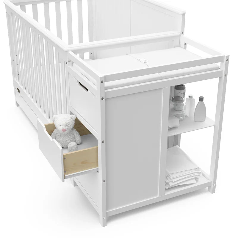 Hadley 5-in-1 Convertible Crib and Changer with Storage