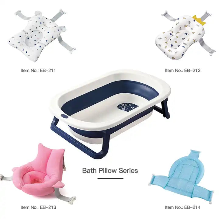 New design bathroom folding plastic portable baby tub