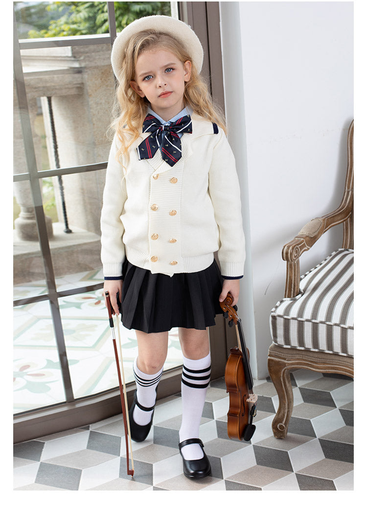 KALUPAO Girl's Mary Jane School Uniform Shoes Kids Leather