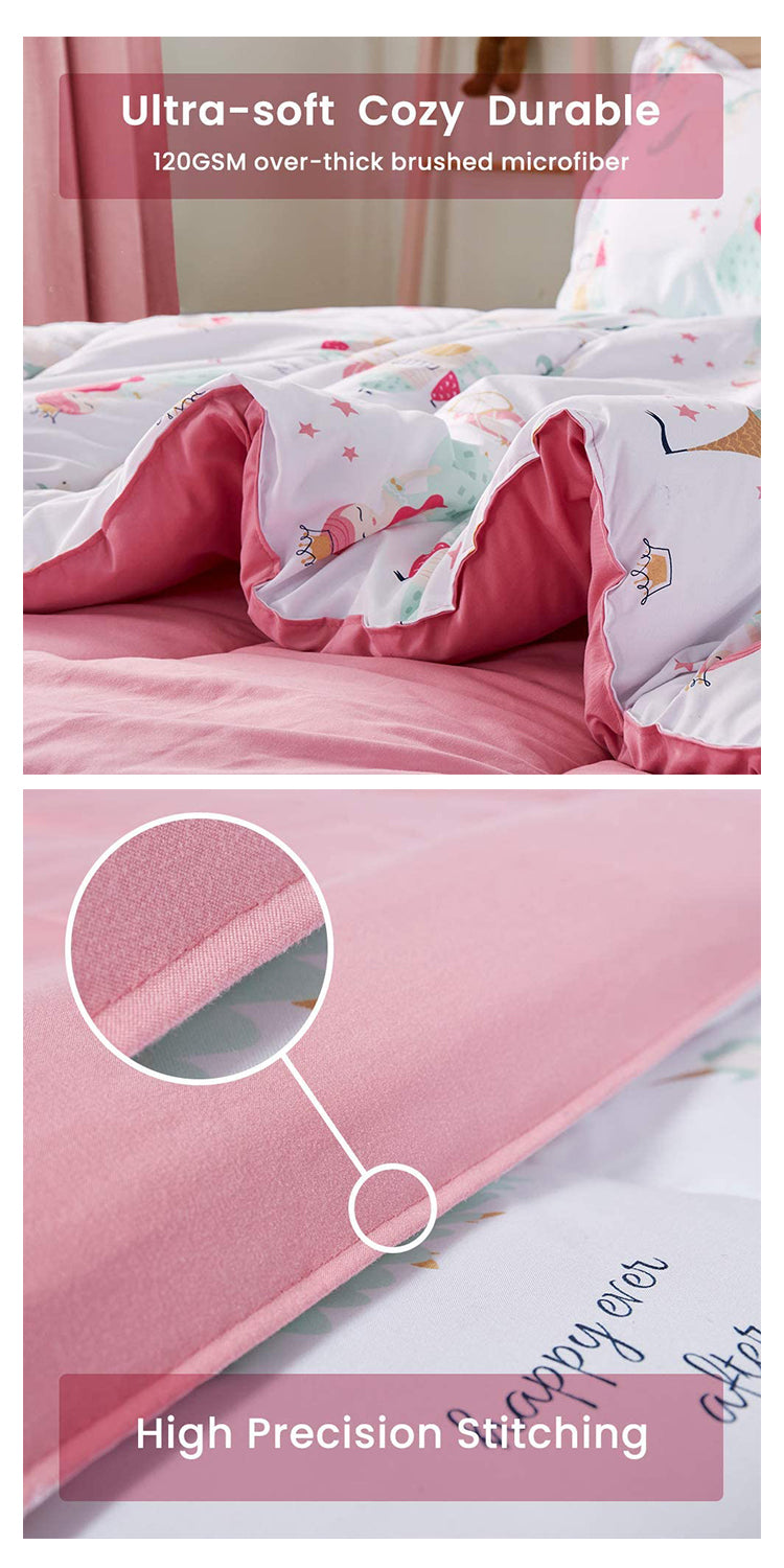 Nursery School 100% Cotton Cute Bedding Set Baby Bedsheet, 3 Piece Suit Cartoon Bedding Sets For Winter