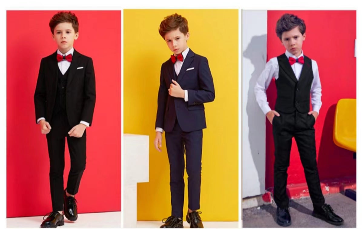Finalz little boys piano stage performance clothes big event cool children's suit handsome party out fit set