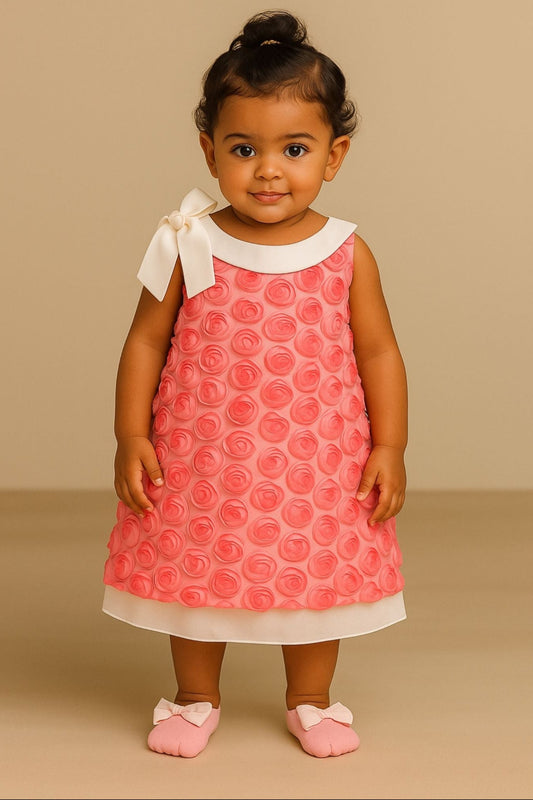 Rosette Delight A-Line Dress