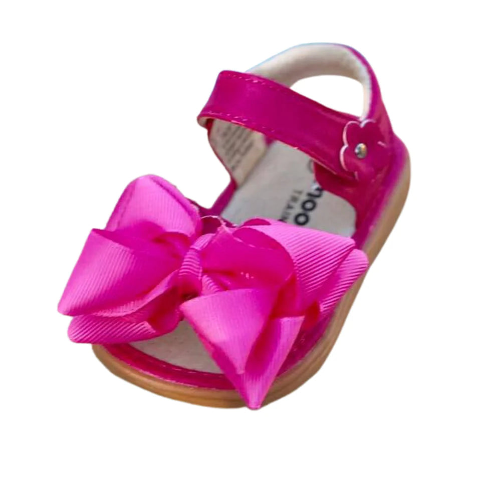 Ready Set Bow Sandal | Toddler Squeaky Shoes