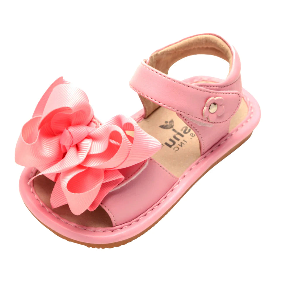 Ready Set Bow Sandal | Toddler Squeaky Shoes